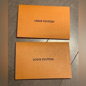 Set of 2 Louis Vuitton receipt holder
